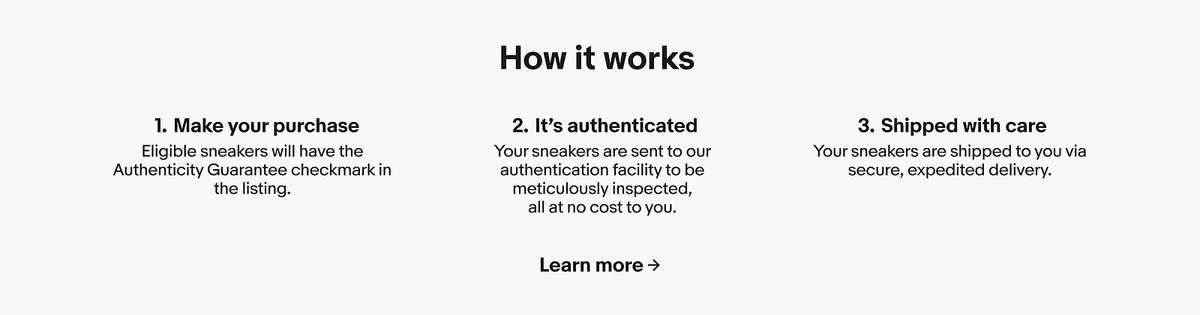 Shop with Authenticity Guarantee.