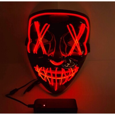 Maschera bianca coprente metà viso