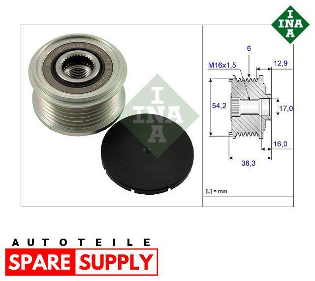 INA 535 0062 10 Free Running Generator for Citroën Fiat Peugeot