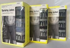 Tommy John Men's Boxer Briefs Underwear Essential 360 Sport Micro 3 Pack M/ L/XL