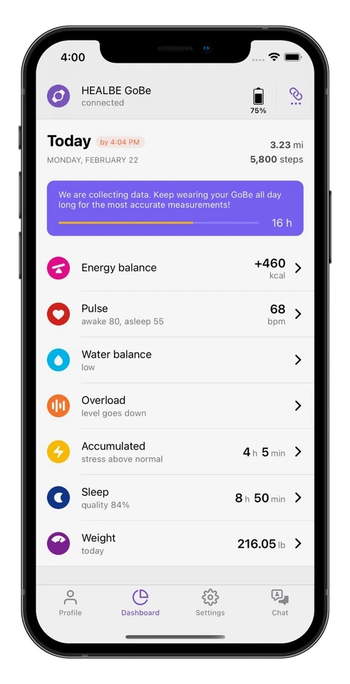 New HEALBE GoBe3 Smart Band Automatic Calorie In/Out Tracker and more - Image 4 of 4