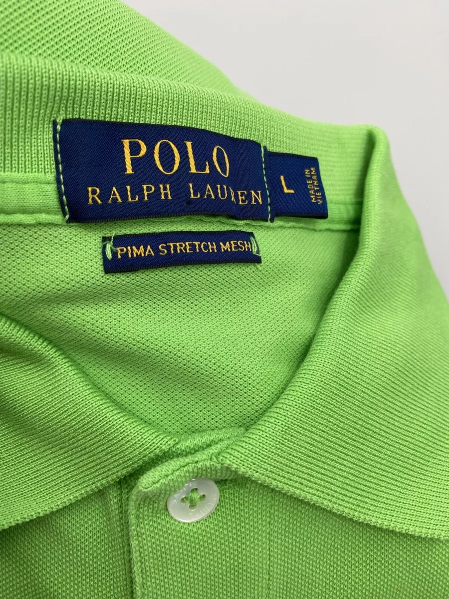 Lime green top ralph lauren polo