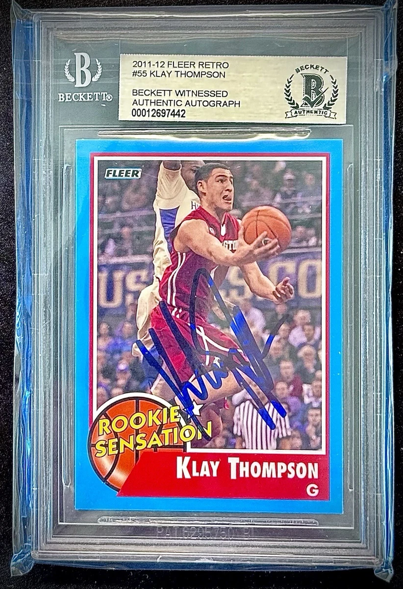 Klay Thompson Basketball Autographed Sports Trading Cards