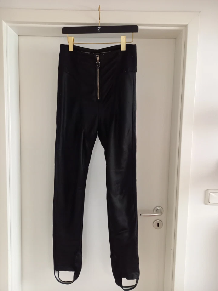 Rare! Vintage Luxus Jet Set St Moritz Air Chute Skihose Steghose schwarz Größe L - Bild 2 von 4