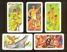 1974 INDIANS OF CANADA BROOKE BOND & RED ROSE TEA CARD No 9, 15, 19, 20, 38