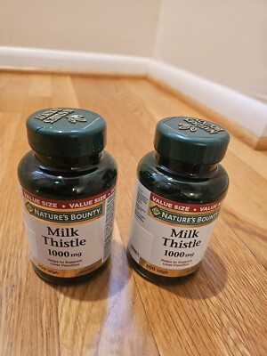2 Pack Milk Thistle 1000 Mg 400 Softgels (2x200) Liver Health Non-GMO