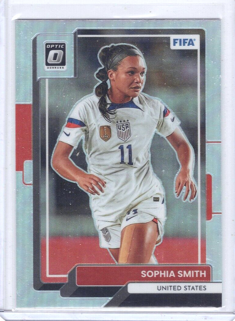 2022-23 Panini Donruss FIFA Optic Sophia Smith Silver Holo Prizm #129