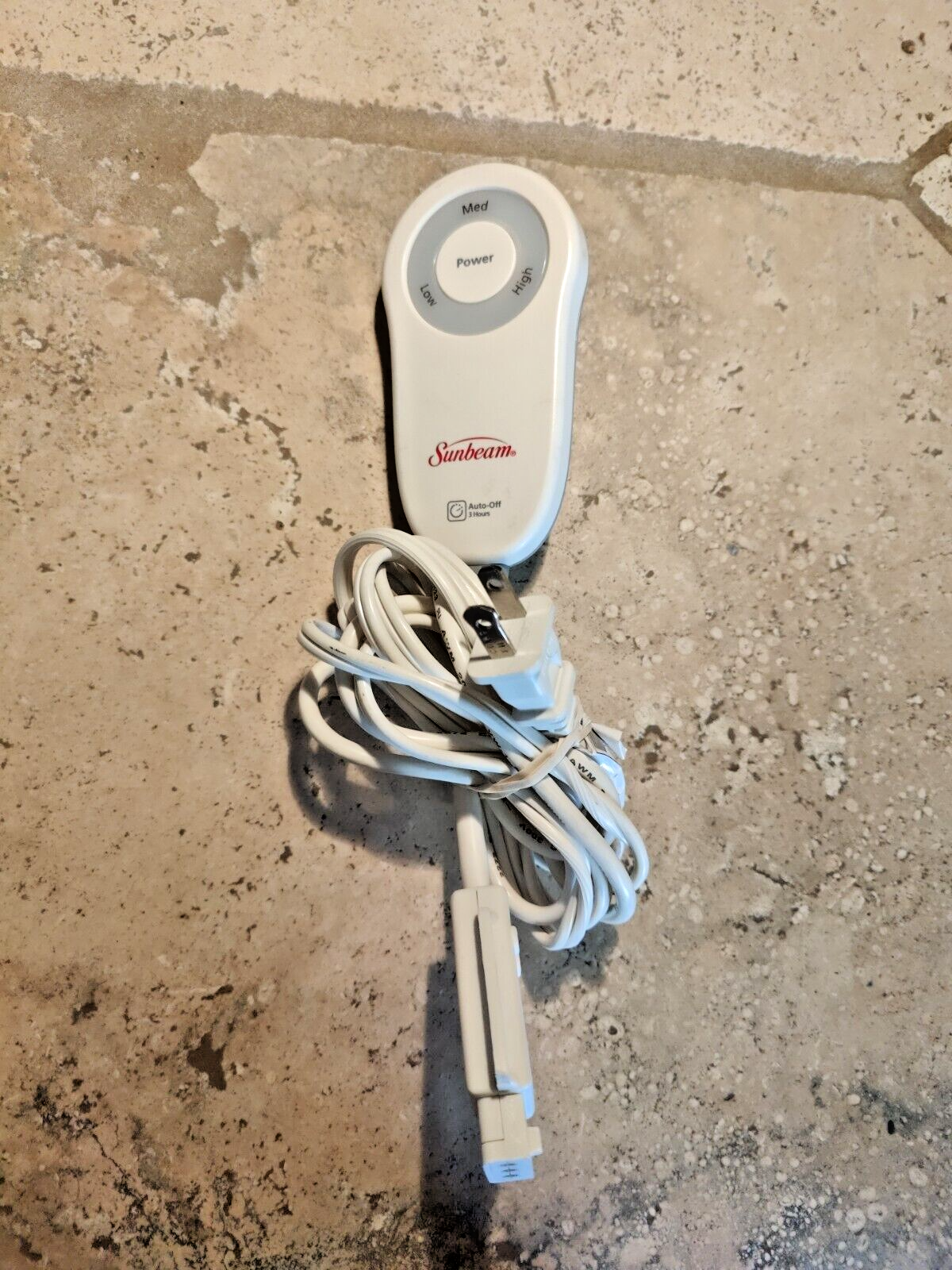 Sunbeam M85AP E23623SP Electric Blanket Control 180W 3-Prong Cord - 3 settings