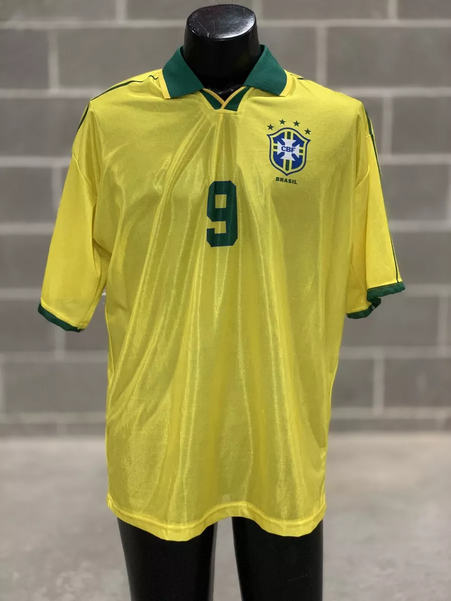 20-21 Brazil Home Shirt + Ronaldo 9 (Fan Style) - Soccer Shop