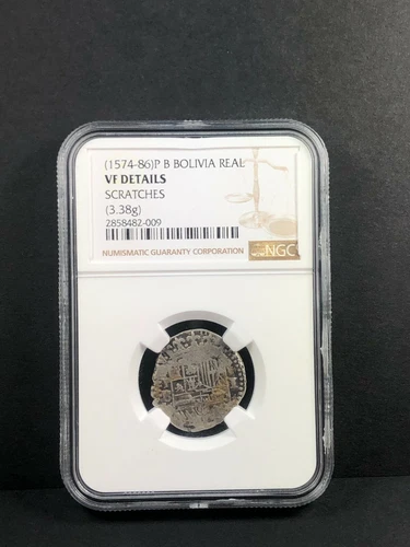 1574-86 P B Bolivia Real. NGC VF Details