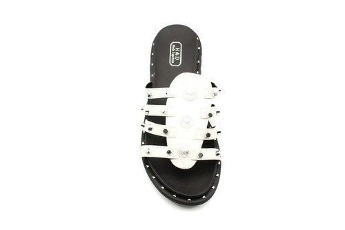 Womens Sliders Slippers Mules Ladies Studded Beach Party Flat Flip Flops Sandals - Picture 10 of 13