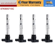 4X Ignition Coil For VW Golf GTi Passat Jetta EOS Tiguan Skoda Octavia 1.8 2.0L