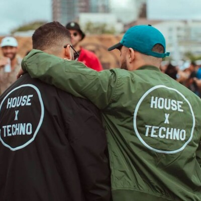 Handmade CRSSD Bomber Secret Project House x Techno Jacket Varsity Collection
