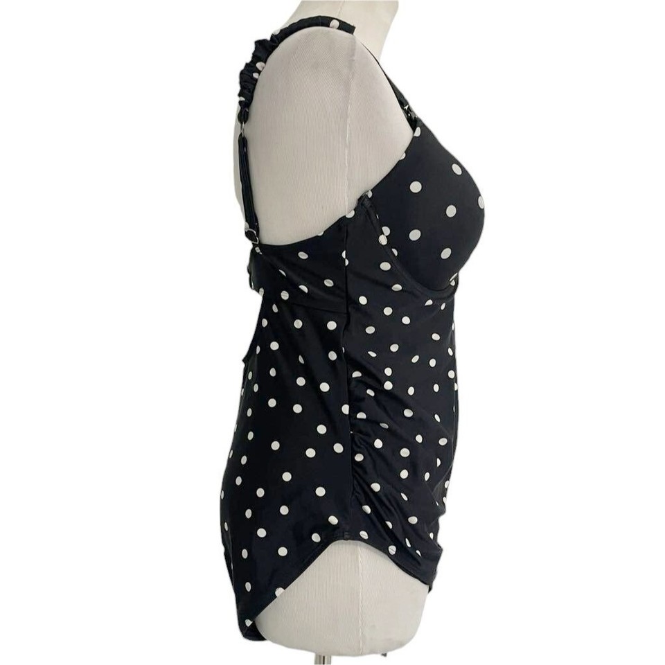 Seraphine Size Small Black Polka Dot Maternity & Nursing Swimsuit eBay
