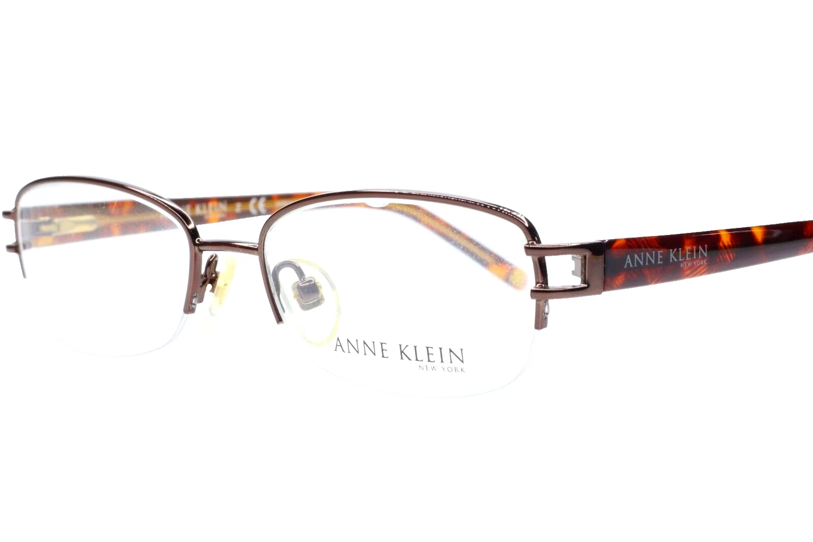 Anne Klein AK9091 508 Bronze Havana Tortoise Luxury Italy Eyeglasses 48 16 135mm
