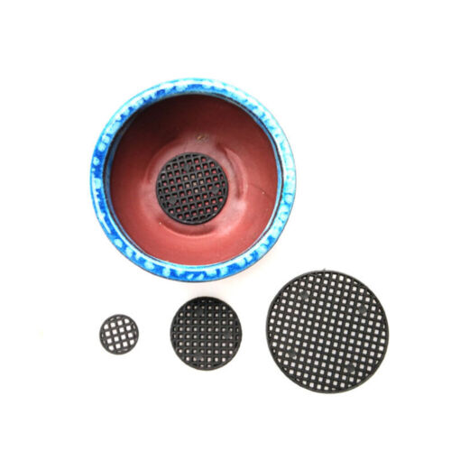 Round Mesh Pads for Flowerpot Holes 40PC Leakproof Drainage Grids Black
