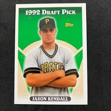 Jason Kendall 1993 Topps Rookie Card #334 MLB Pittsburgh Pirates. rookie card picture