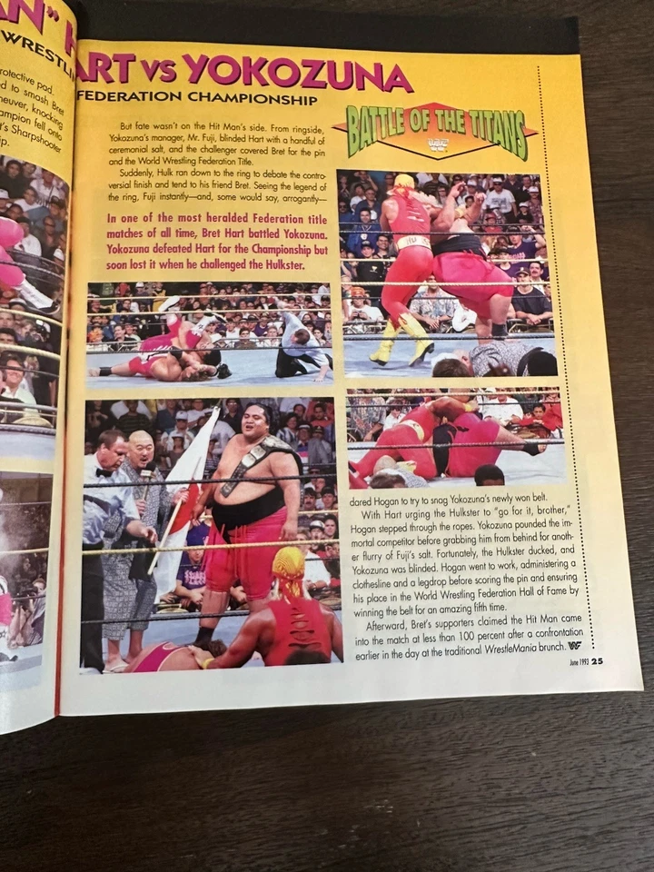 Revista WWF Junio 1993 Hulk Hogan Wrestlemania IX De Colección Coleccionable Macho Man Foto 4 de 4