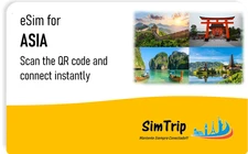 eSim Virtual SimCard Internet Asia