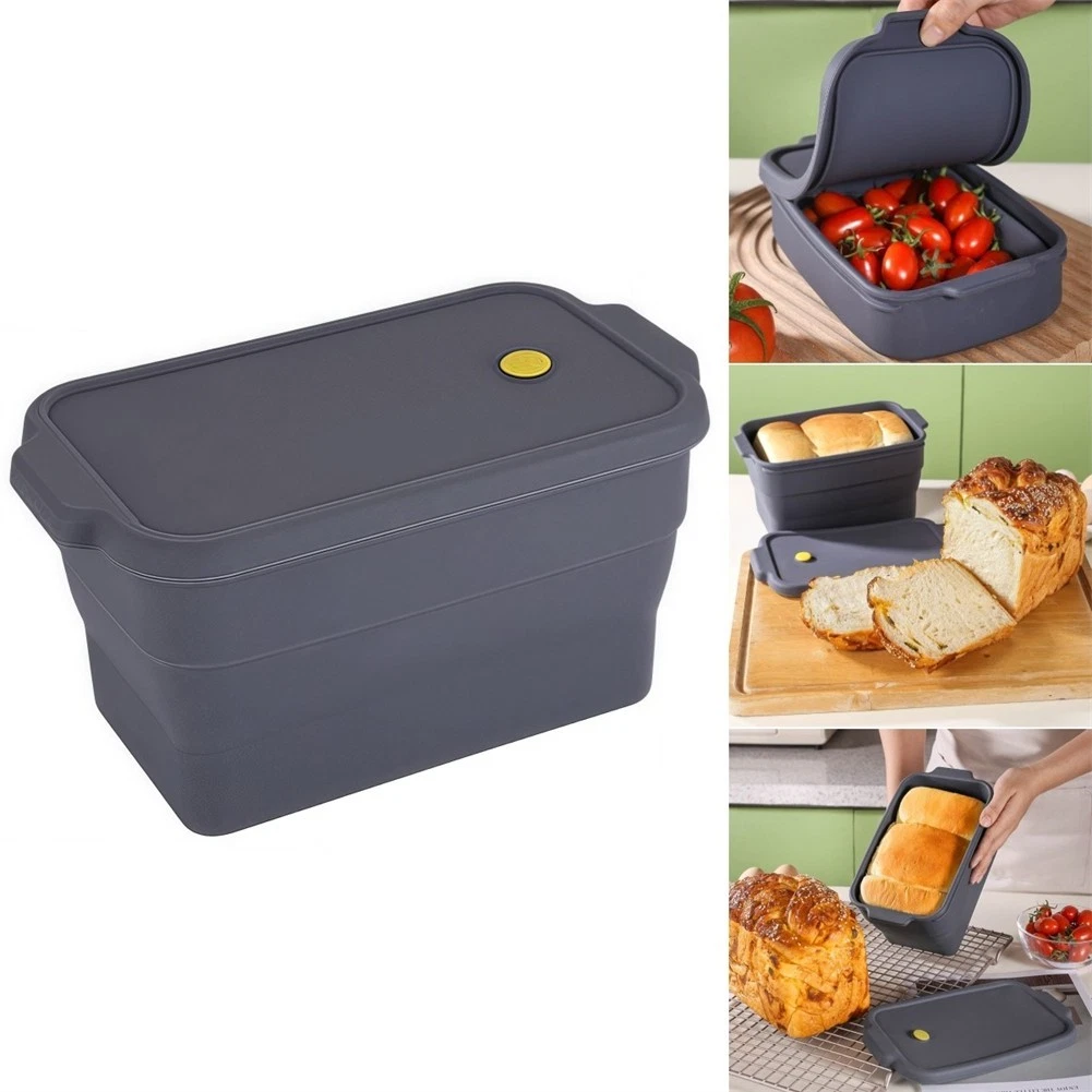 Grey Silicone Loaf Pan Perfect for Baking a Variety of Treats Effortlessly