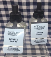 2-Pack NEW Favorite Hoodie Wallflower Refill Bulbs Bath & Body Works