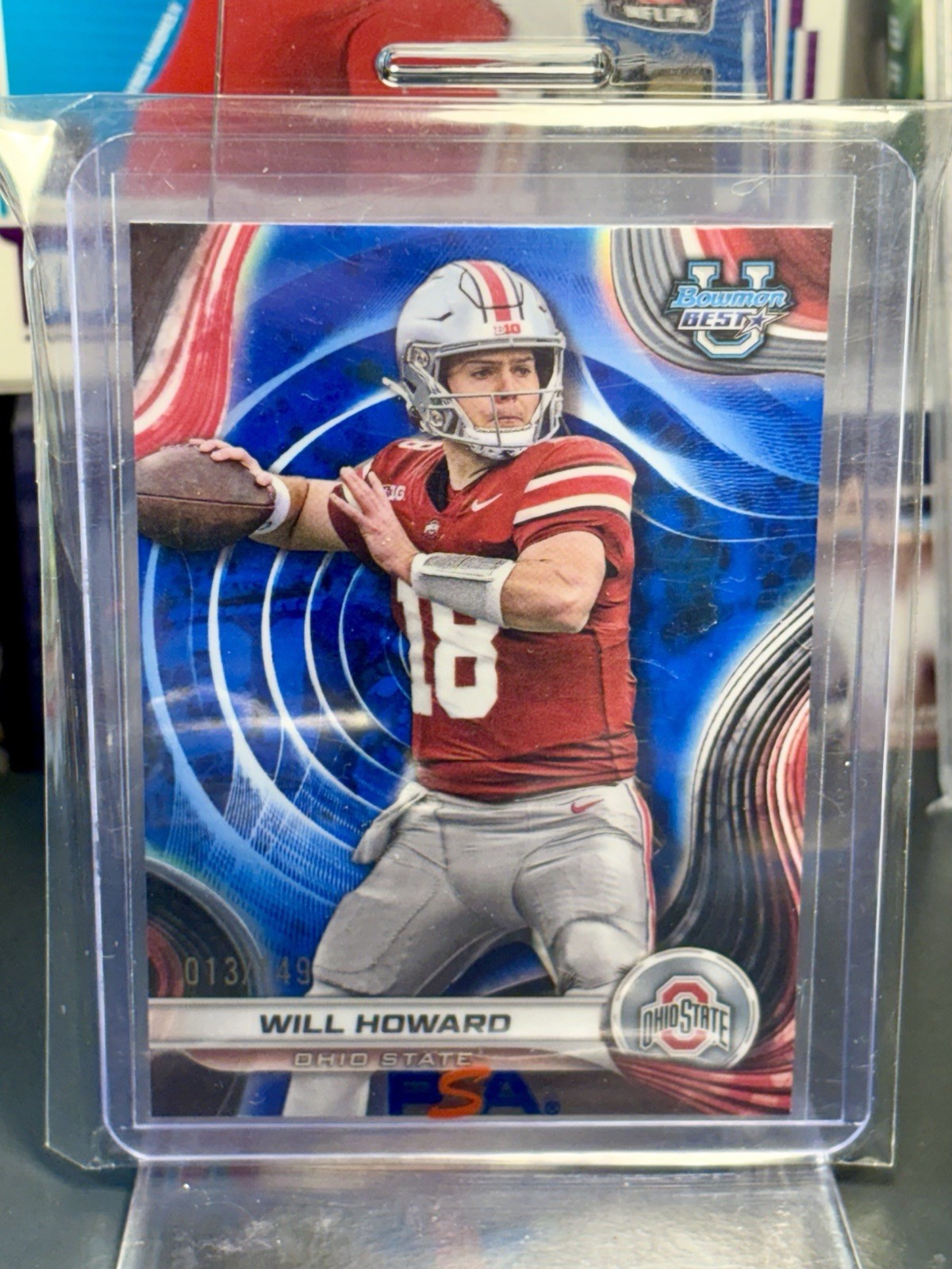 2024 Bowman's Best University - Will Howard #68 Blue Refractor /149 (RC)