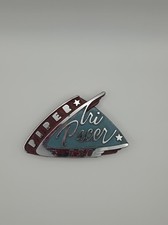 Vintage Piper PA-22 Tri-Pacer 150 Cowl Emblem Badge OEM Metal PINS INTACT