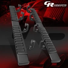 MATTE FLAT SIDE STEP BAR RUNNING BOARD FOR 2007-2019 SILVERADO/SIERRA CREW CAB