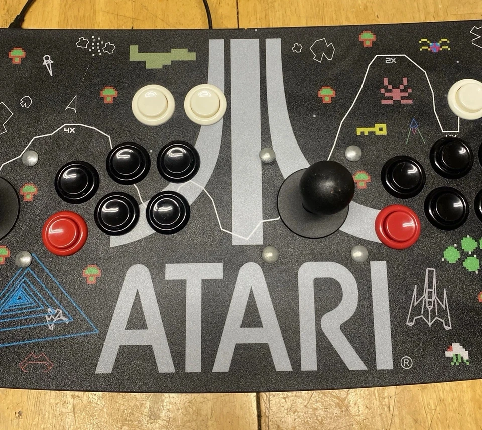 Atari Arcade Fightstick USB Dual Joystick Micro Retro Gaming Controller Key - Image 4 of 4