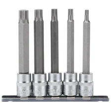 Draper 16349 Spline Socket Bit Set 3/8" Sq. Dr. 5 Piece