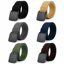 Mens Tactical Nylon Belt Military Web Quick Release Non Metal Buckle Work Casual