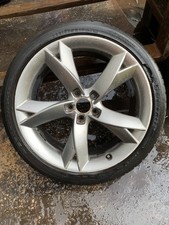 GENUINE AUDI A5 8T  19" INCH Y SPOKE silver ALLOY WHEEL X1 8T0601025F no cracks 