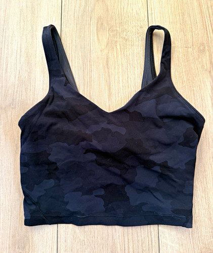 lululemon athletica Align Tank Black/Gray Camo Wireless Medium Support 6