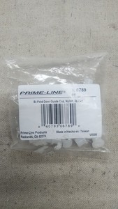 1/4 in. Inside x 1/2 in. x 3/8 in., Plastic Bi-Fold Door Guide Cap - pack of 25