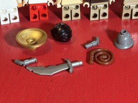 Lego Indiana Jones Minifigure, Parts & Vehicle Lot: From Sets 7622, 7195, 77012.