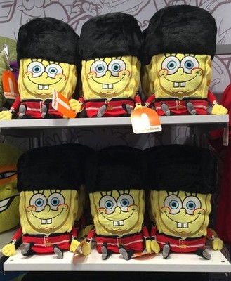 SpongeBob Schwammkopf Plüsch; Original Nickelodeon Spielzeug; London Beefeater Design
