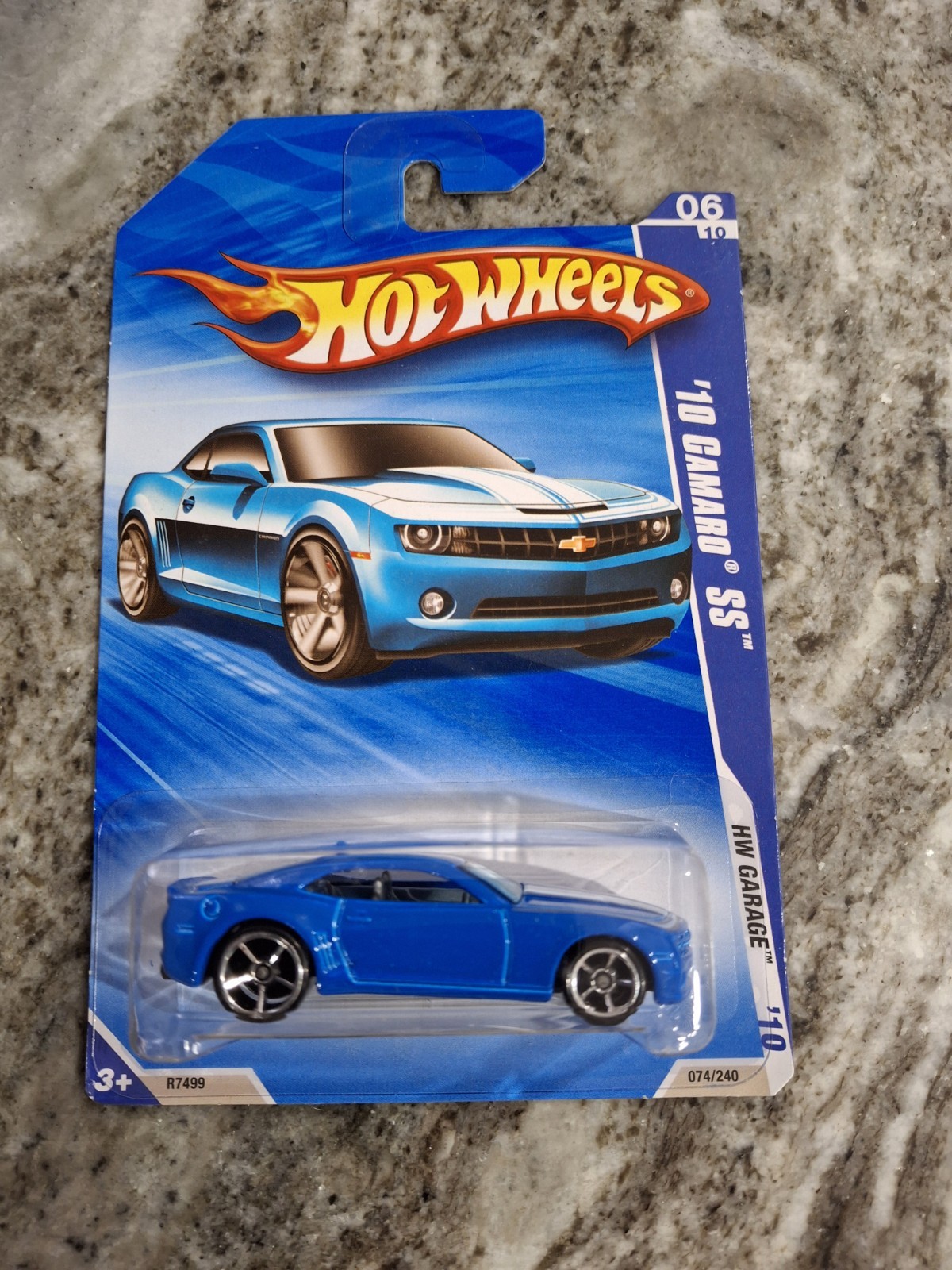 Hot Wheels 2010 Hw Garage '10 Camaro Ss Blue