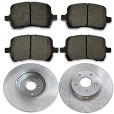 Front Disc Brake Rotor +Brake Pad For Chevy Malibu HHR Pontiac G6 G5 Saturn Aura