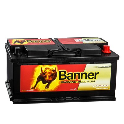 Banner 105Ah Autobatterie RUNNING BULL 12V 60501 AGM Start-Stop Standheizung