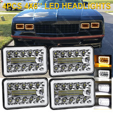 4pcs For Chevrolet Monte Carlo Ss 1980-1988 Halo Drl 4x6 Led Hi-lo Headlights 4pcs For Chevrolet Monte Carlo Ss 1980-1988 Halo Drl 4x6 Led Hi-lo Headlights