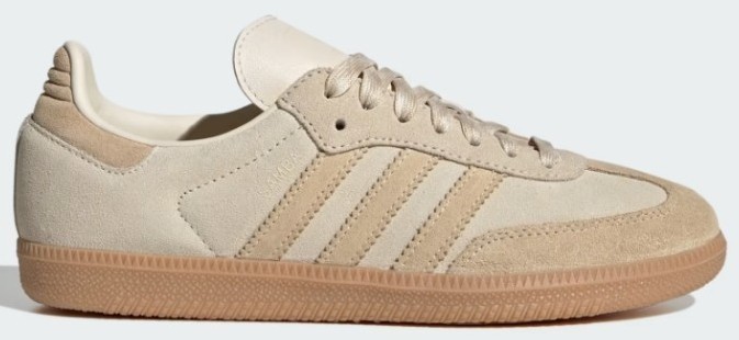 adidas gazelle silver green womens Adidas Women's Samba OG Woven Cream White/Earth Strata/Gold Metallic  West  NYC
