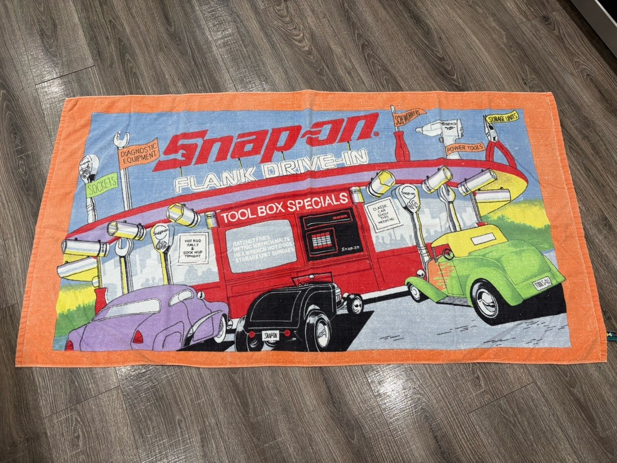 Snap On Tools Beach Towel Flank Drive In 58x32” | eBay