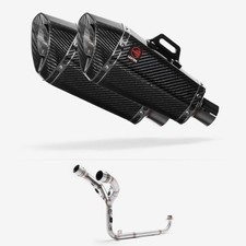 Lextek XP8C  Exhaust System 210mm Twin Underseat for Honda MSX Grom 125 (13-16)