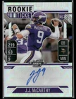2024 Panini Contenders Optic J.J. McCarthy Rookie Ticket Silver Prizm Auto RC
