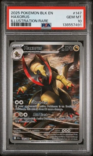Pokemon Haxorus Black Bolt Illustration Rare #147 PSA 10 Gem Mint
