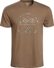 Vortex Optics Men's Three Peaks Short Sleeve T-Shirt - Coyote - Large