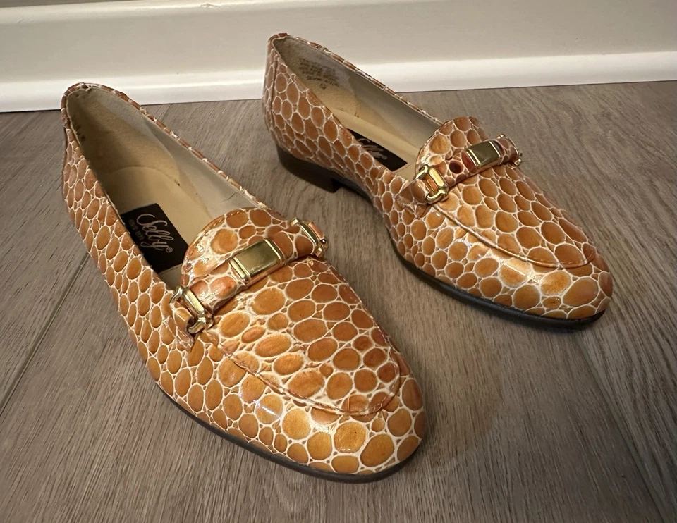 SELBY Womens Devon Loafers Leather Upper Brown Tan Active Flex Flats 4.5 M - Image 3 of 4