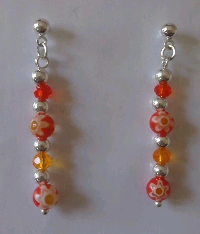 Orecchini A Perno Arancioni A Forma Di Frutta, Pendenti Per Donna, Gioielli Rave E Festival, Regalo Originale - 5