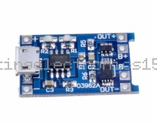 1PCS Micro USB 5V 1A 18650 Lithium Battery Charger Board With Protection Module