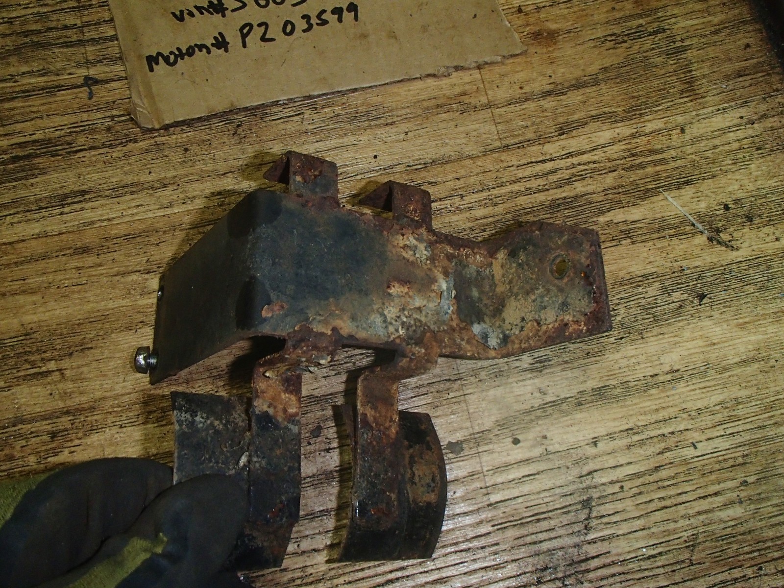 Rupp 100 mini bike1975 battery box/mount I have more parts for this